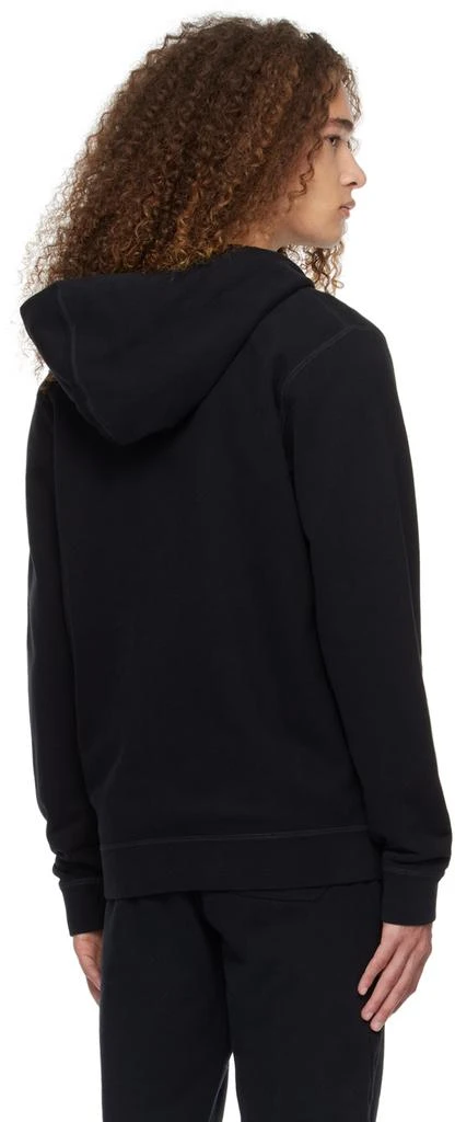 Sunspel Black Zip Hoodie 3
