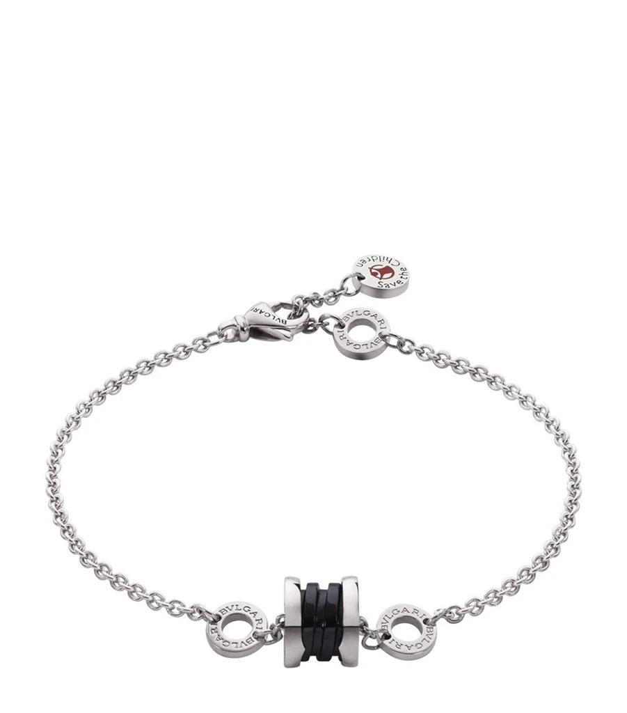 BVLGARI Sterling Silver And Ceramic Save The Children Bracelet 1