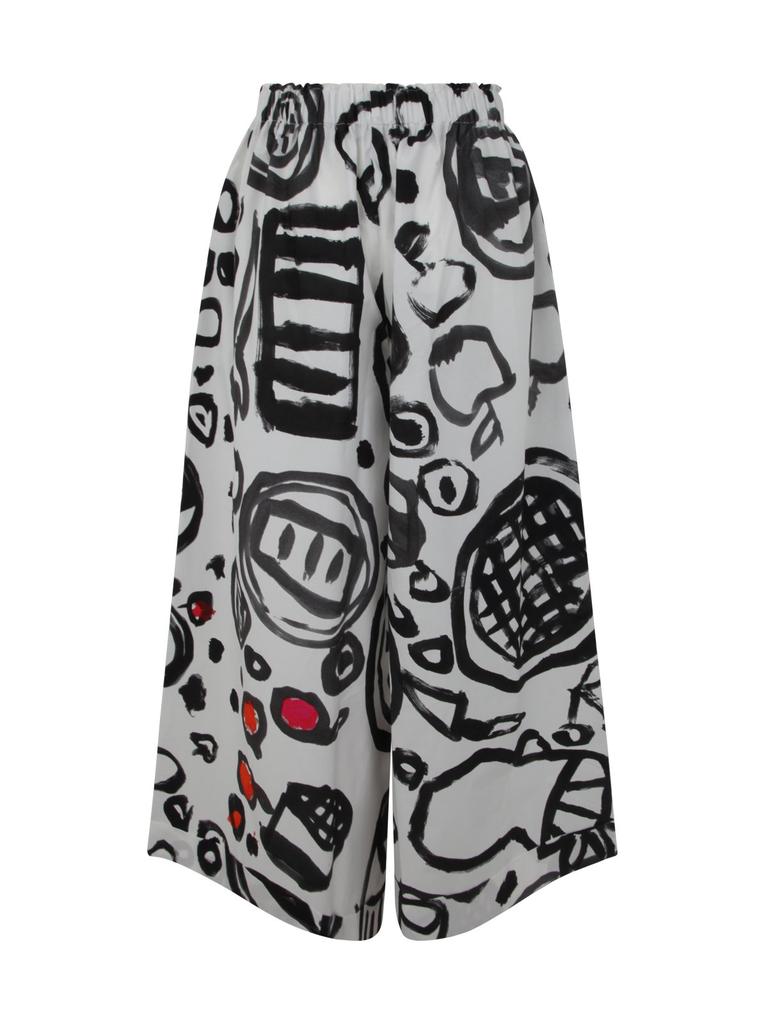 Daniela Gregis Daniela Gregis Graphic Wide Leg Pants