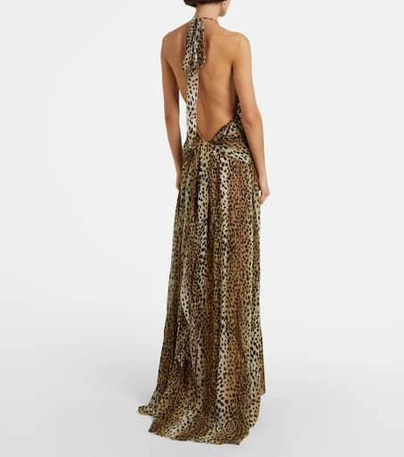 BLUMARINE Georg leopard-print maxi dress 3