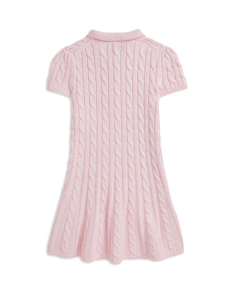 Ralph Lauren Girls' Cable Knit Cotton Polo Sweater Dress - Little Kid, Big Kid 2