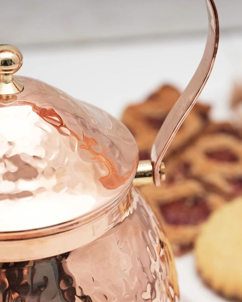 Coppermill Kitchen Vintage Inspired Copper Hand Hammered Teapot 5
