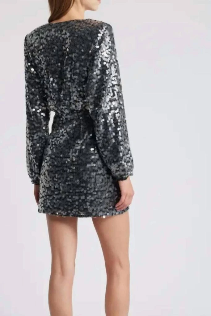 saylor black sequin farrah dress Saylor Kit Sleeveless Sequin-Embellished Mini Dress