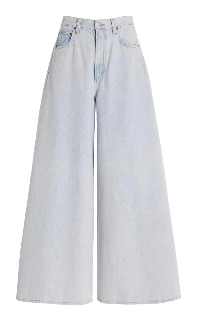 Agolde Agolde - Nolan Rigid High-Rise Wide-Leg Jeans - Light Wash - 23 - Moda Operandi 1