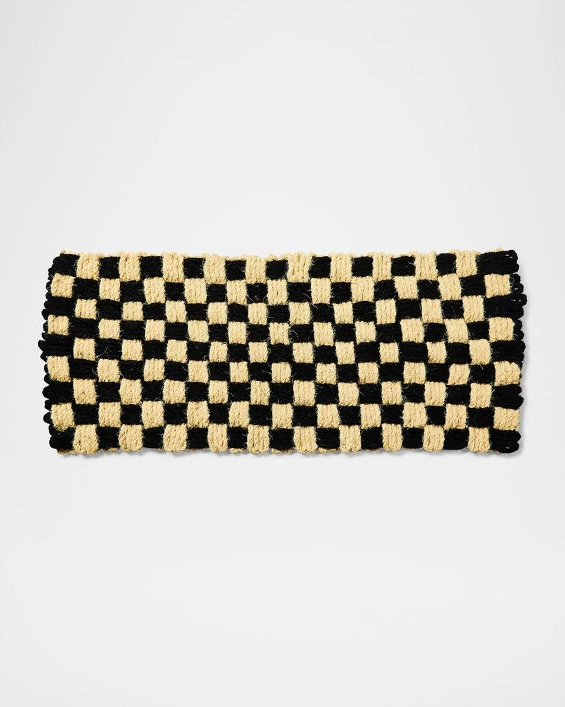 MacKenzie-Childs Woven Check Double Door Entrance Mat 1