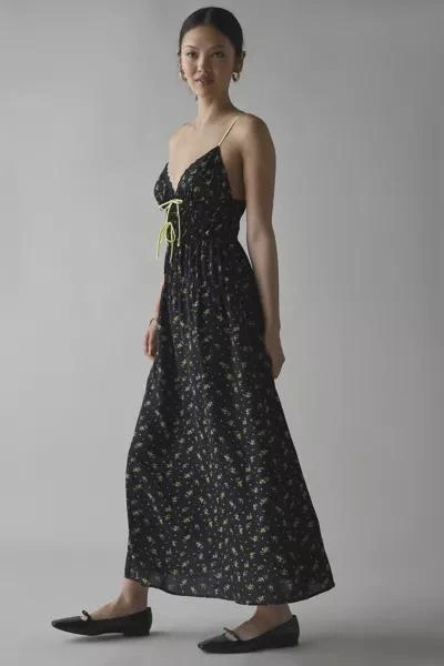 Kiss The Sky Kiss The Sky Bow-Front Smocked Maxi Dress 4