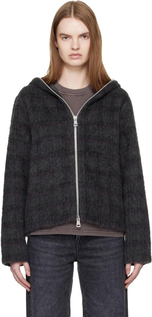 Our Legacy Gray Full Zip Hood Jacket - Hoodies - BeyondStyle