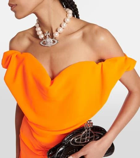 Vivienne Westwood Sunday off-shoulder crêpe corset top 4