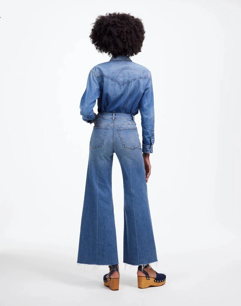 Madewell Flared Wide-Leg Crop Jeans 4