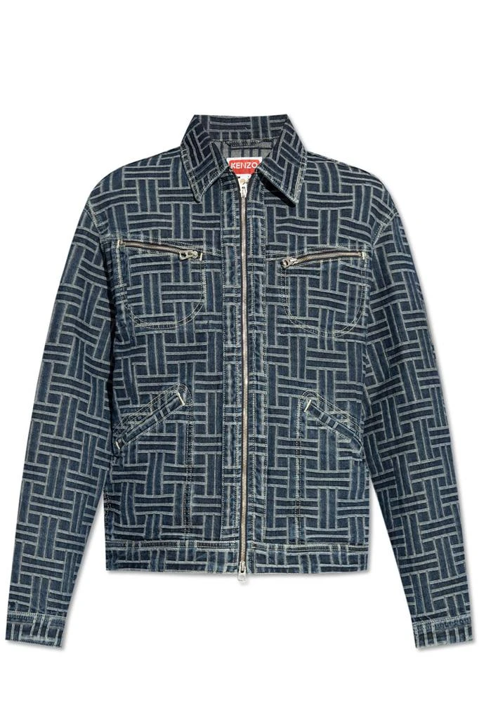 Kenzo Kenzo Weave Trucker Denim Jacket 1