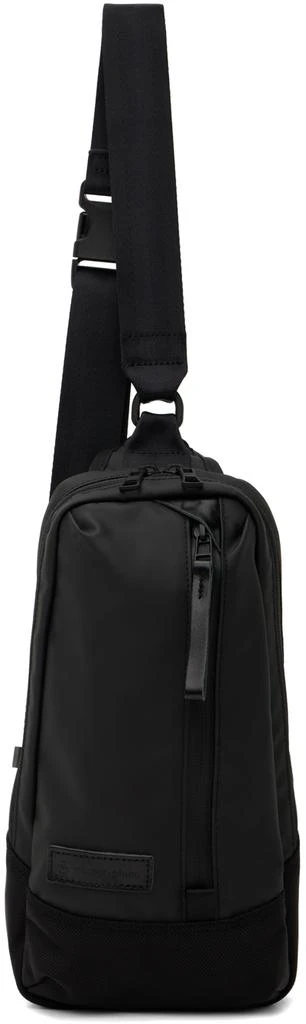 master-piece Black Slick Sling Bag 1