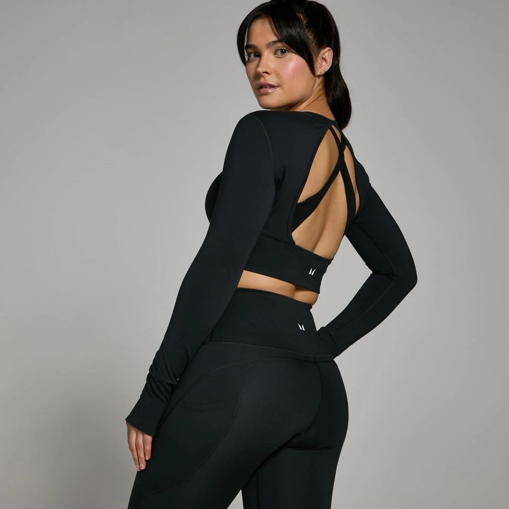 Myprotein MP Women's Power Long Sleeve Top - Black 1