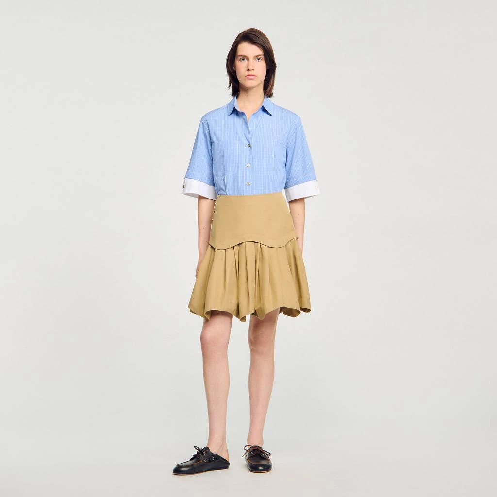 Sandro Mini ruffled skirt 1