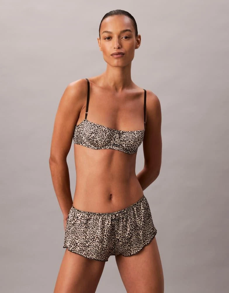 sexy calvin klein lingerie Calvin Klein Modern Cotton lingerie set in red main image 0