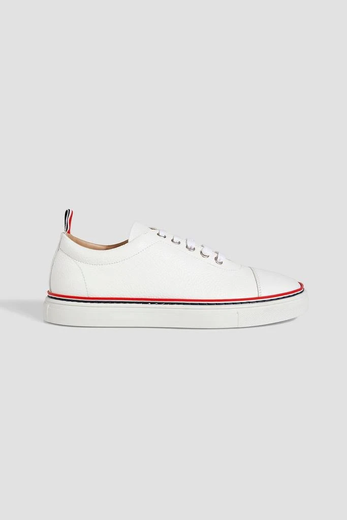 Thom Browne Smooth and pebbled-leather sneakers 1