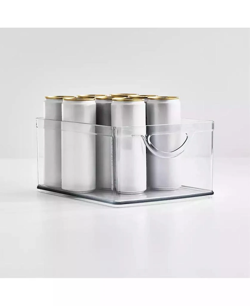 iDesign Set of 4 Stackable Pantry Storage Bin with Handles 3