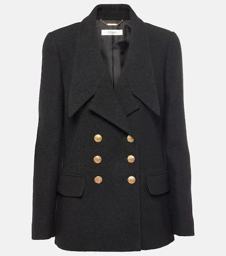 Chloé Double-breasted wool-blend blazer 1