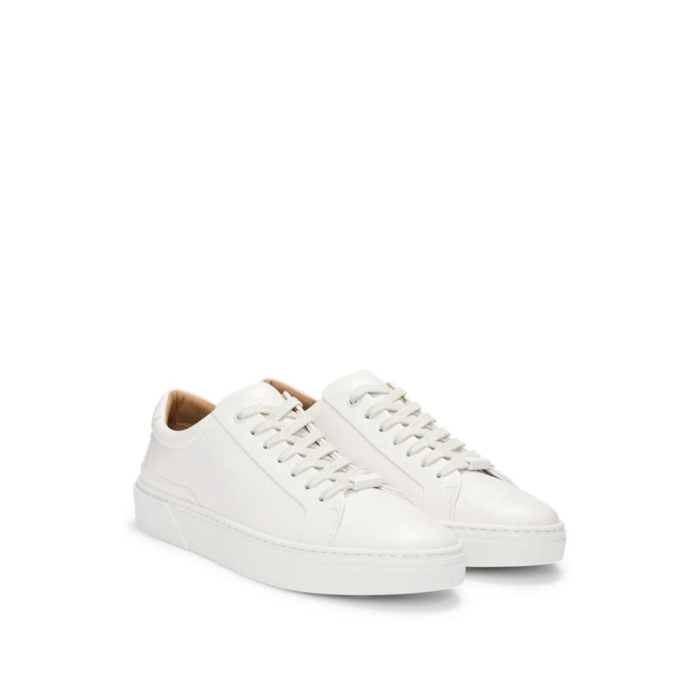Hugo Boss Gary leather low-top trainers with branded lace loop 1