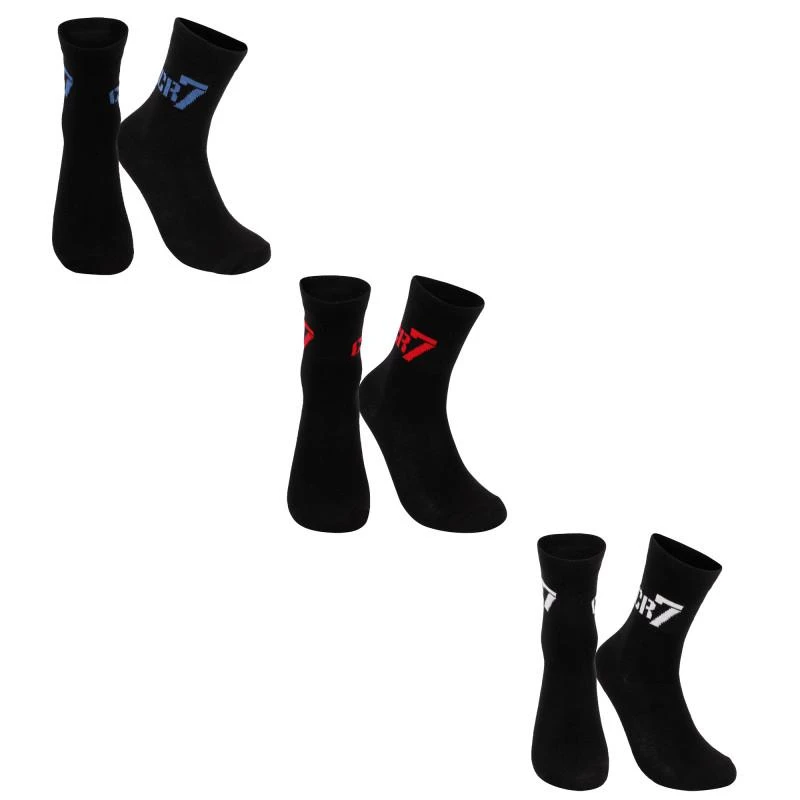 CR7 Cristiano Ronaldo Logo socks set in black 1
