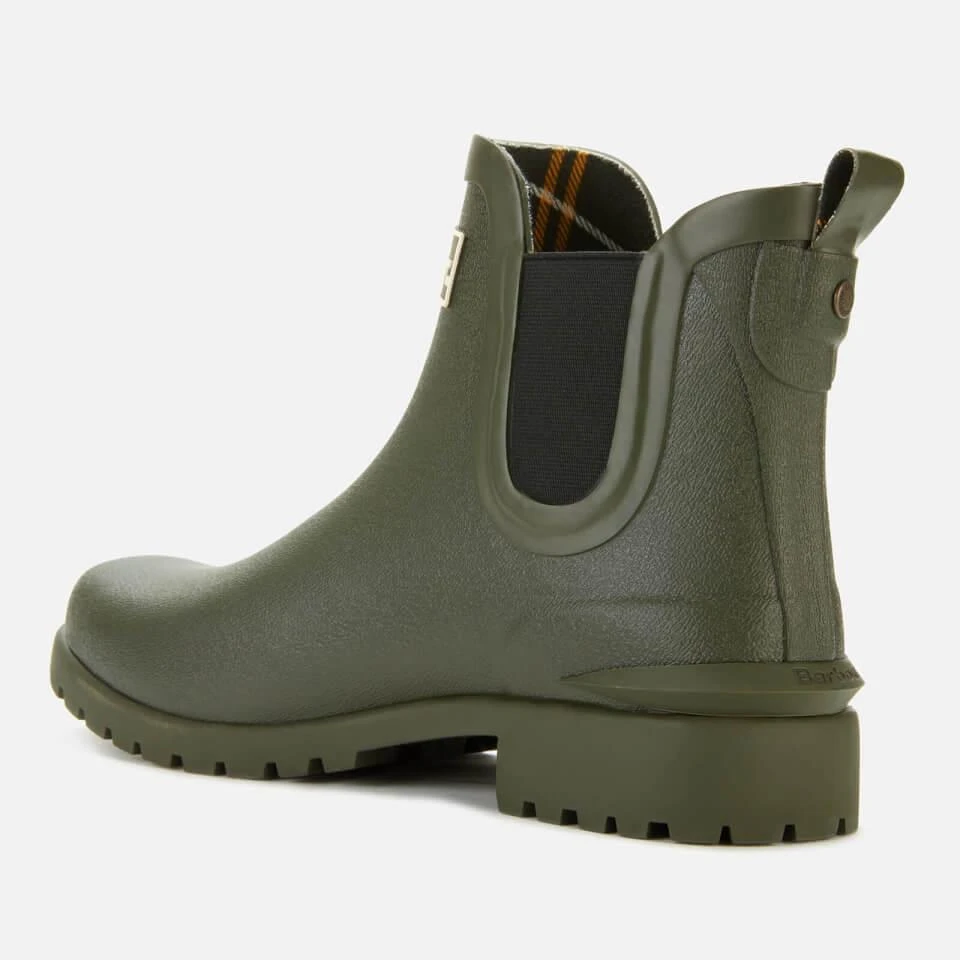 Barbour BARBOUR WOMEN'S WILTON CHELSEA WELLIES - OLIVE 3