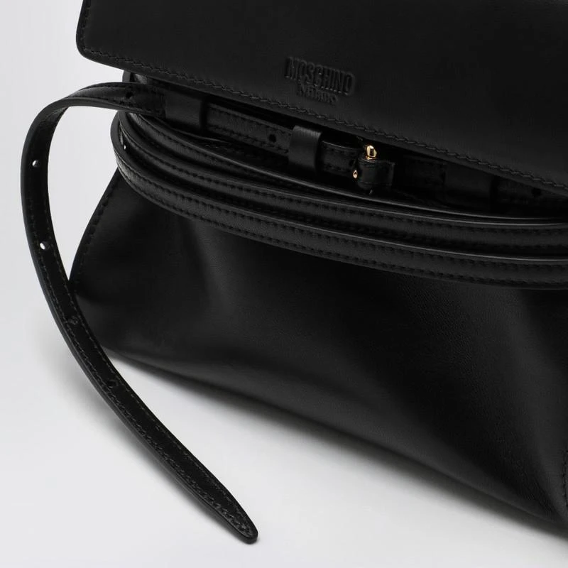 Moschino Small black leather shoulder bag 6