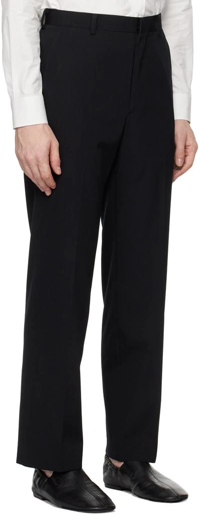 AURALEE Black Light Wool Max Gabardine Trousers 2