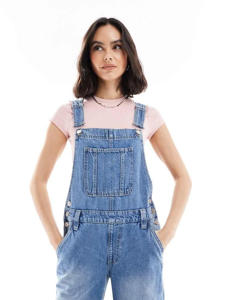 Cotton On Cotton On denim dungarees in saltwater blue 4