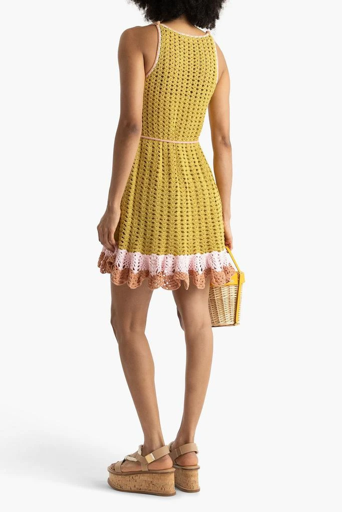 Zimmermann Ruffled crocheted cotton mini dress 3