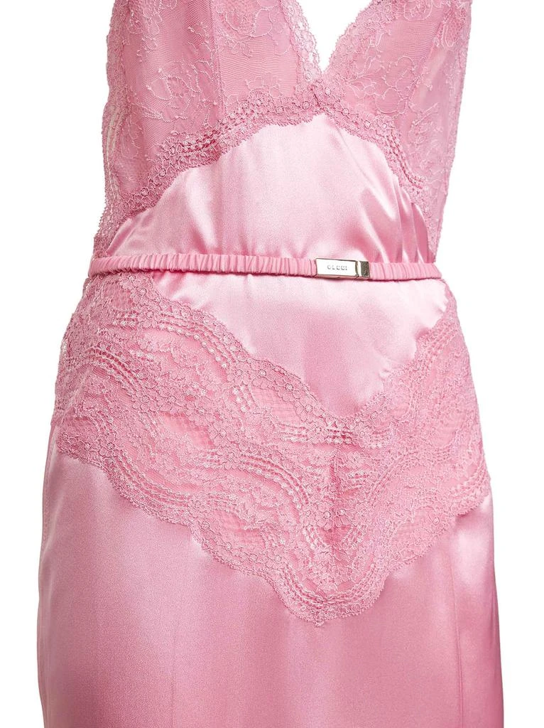 Gucci GUCCI | Pink silk satin midi dress | Women | M - Dresses & Skirts -  BeyondStyle