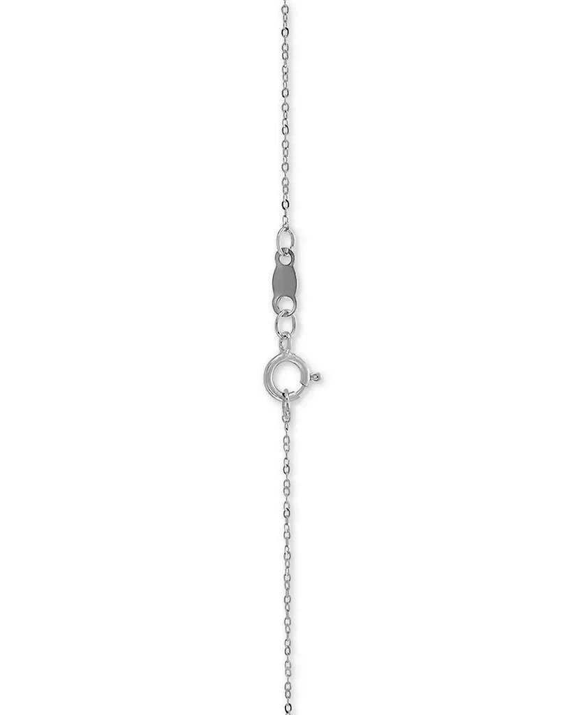 Macy's Diamond Circle Pendant Necklace (1/10 ct. t.w.) in 10k White Gold 2