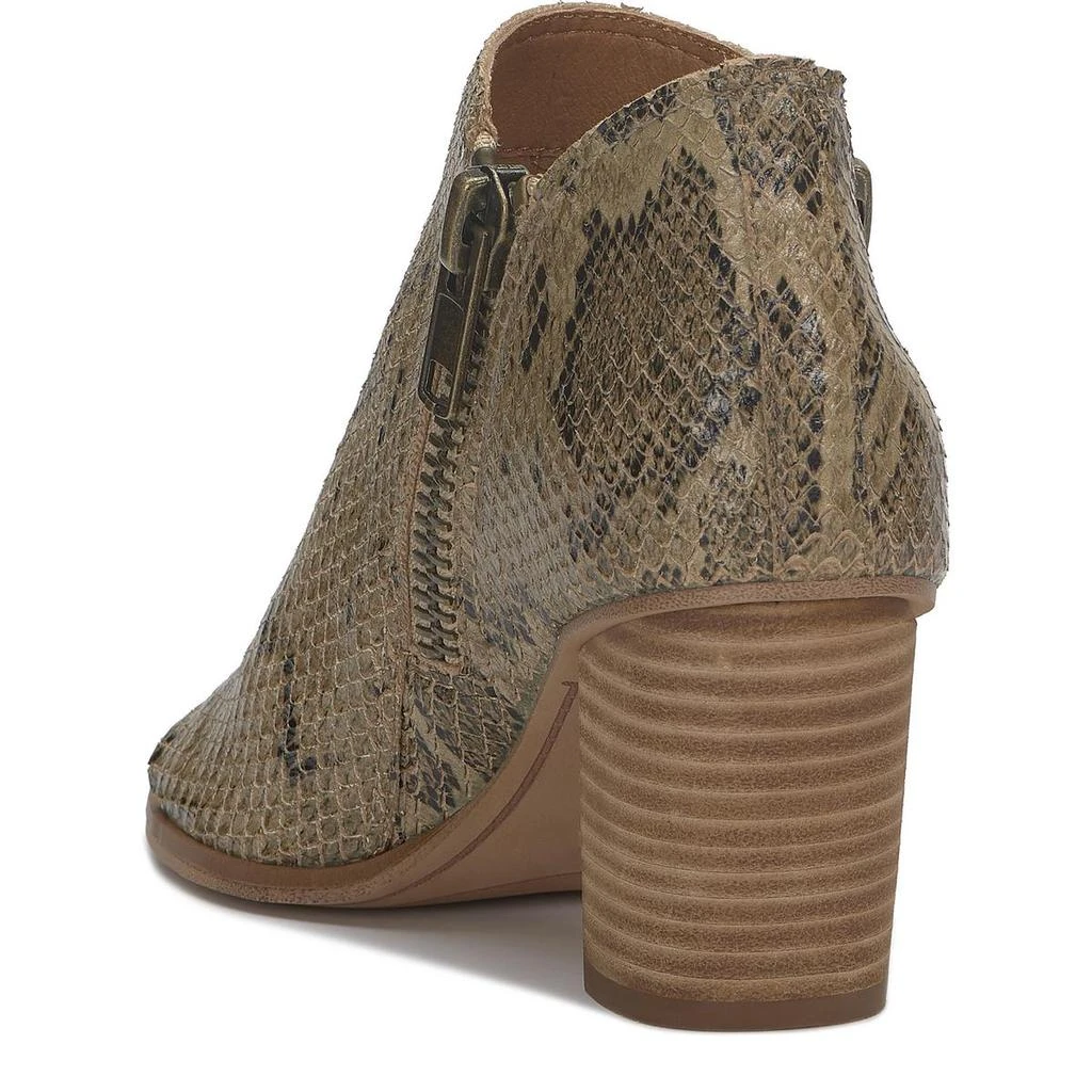 Lucky Brand Joseleen Womens Leather Peep-Toe Booties 4