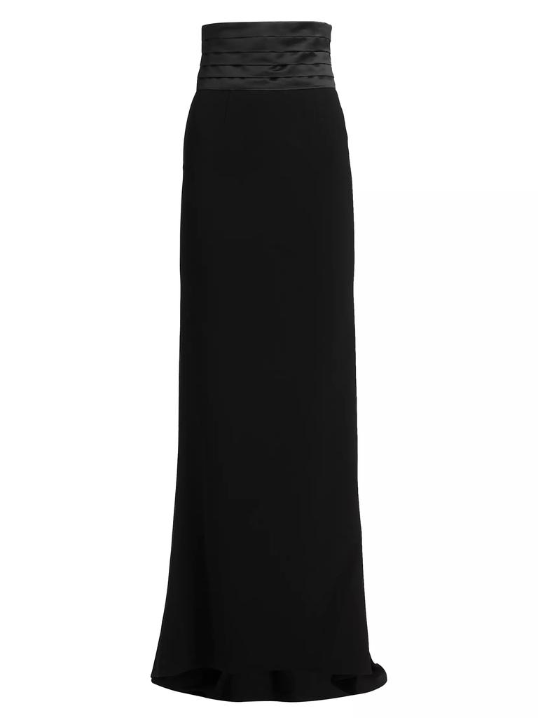 Sergio Hudson Cumberbund Evening Maxi Skirt