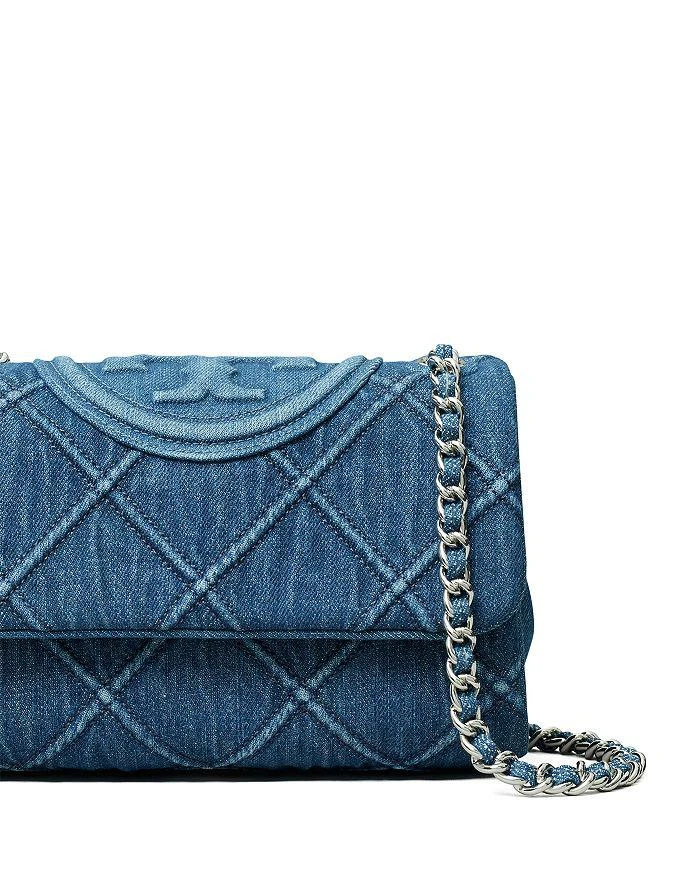 Tory Burch Small Fleming Soft Denim Convertible Shoulder Bag 6