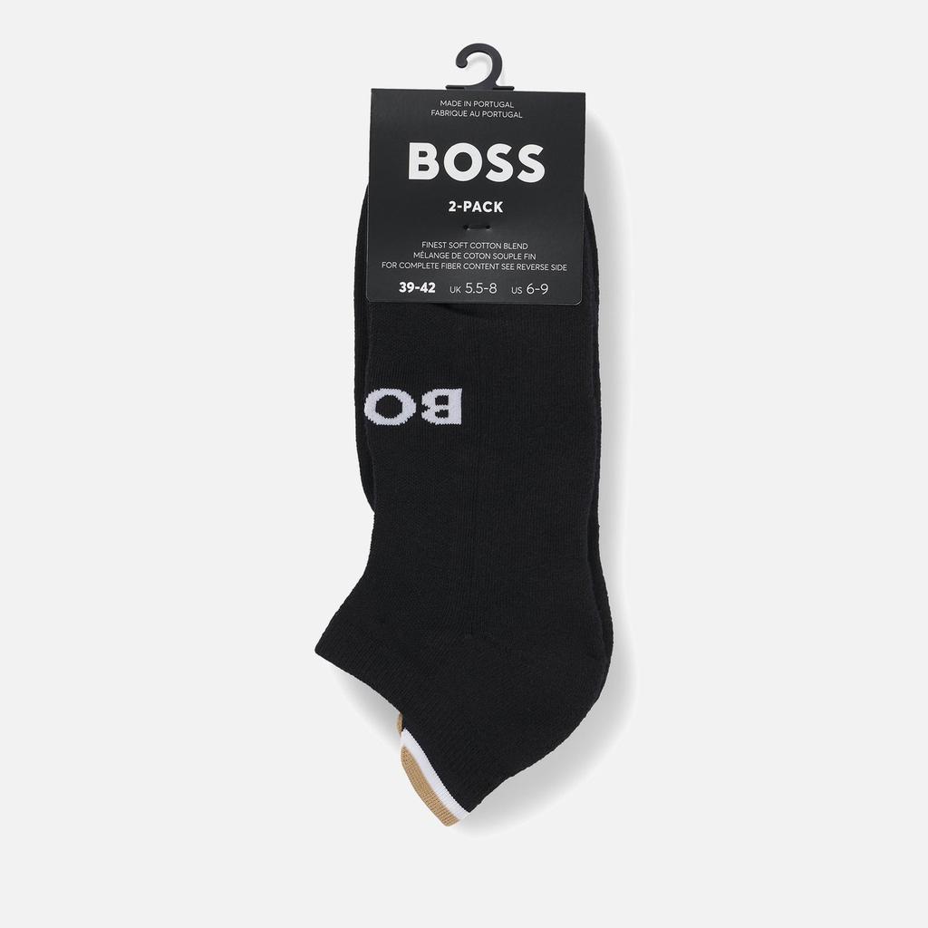 BOSS Bodywear BOSS Bodywear Intarsia-Knit Cotton-Blend Logo Socks