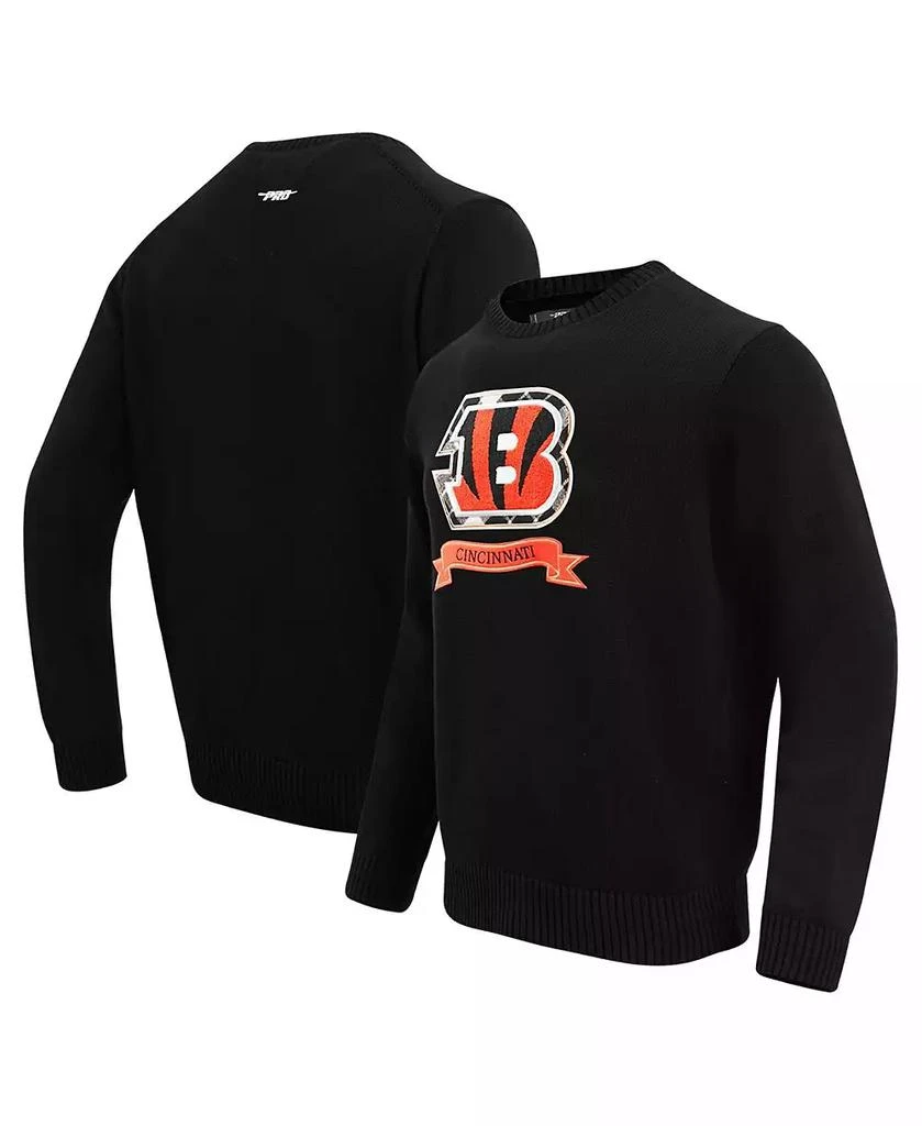 Pro Standard Men's Black Cincinnati Bengals Prep Knit Sweater 1