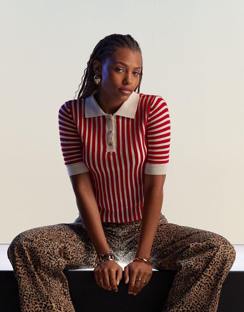 mango striped shirt