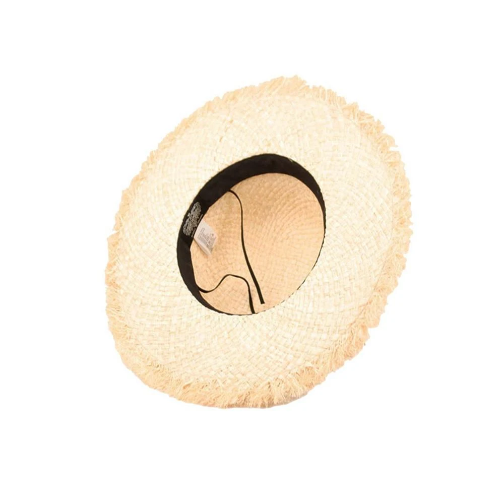 Epoch Hats Company Raffia Straw Raw Edge Floppy Hat 4