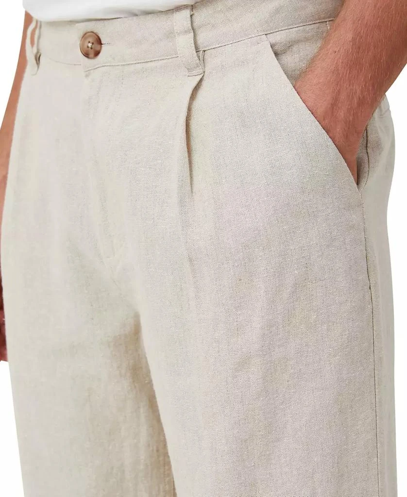 Cotton On Men's Linen Pleat Pants 3