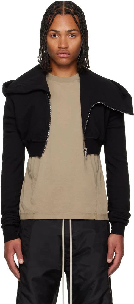 Rick Owens Black Concordians Micro Mountain Hoodie 1