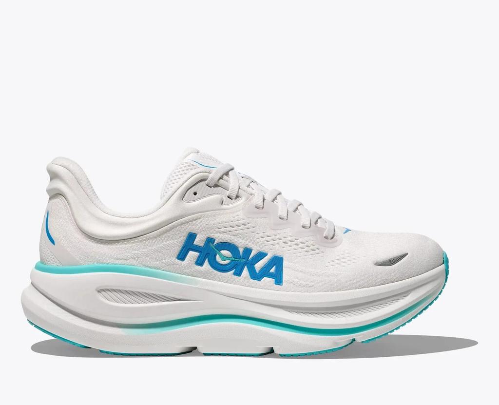 Hoka One One Bondi 9 1162011-WKB Sneakers Mens White Running Shoes DWA2434