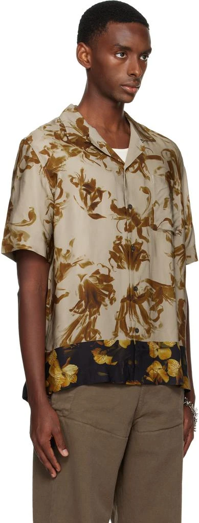 Dries Van Noten Beige Floral Shirt 2