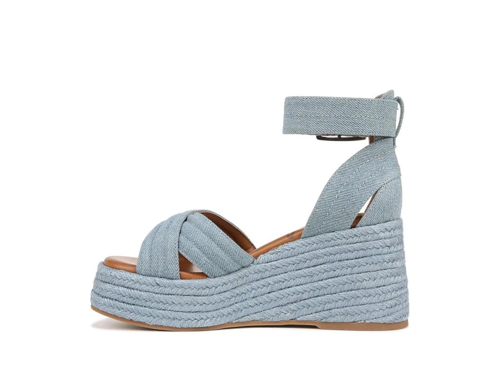 ZODIAC Naomi Denim Ankle Strap Wedge Sandal 4