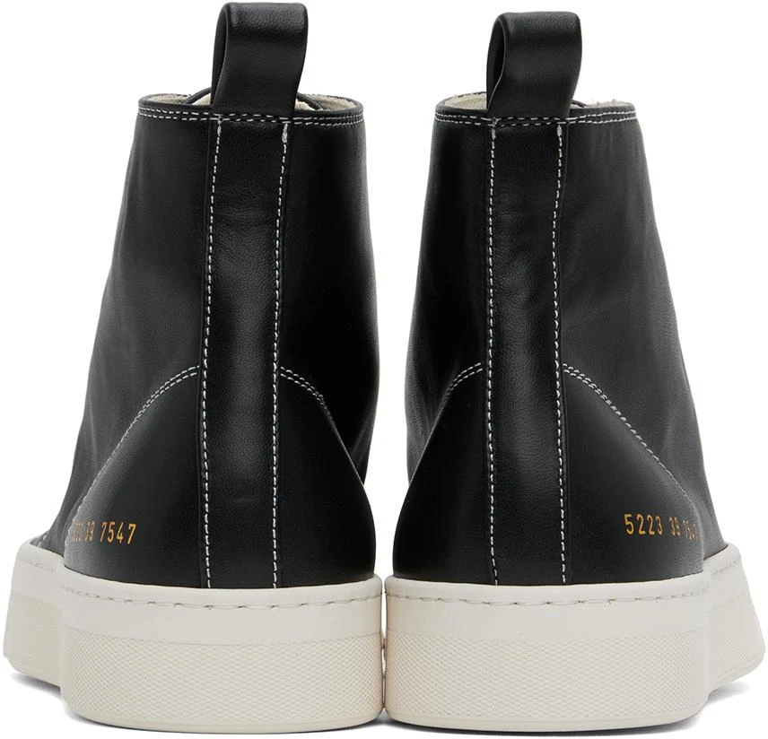 Common Projects Black Tournament High Sneakers 2