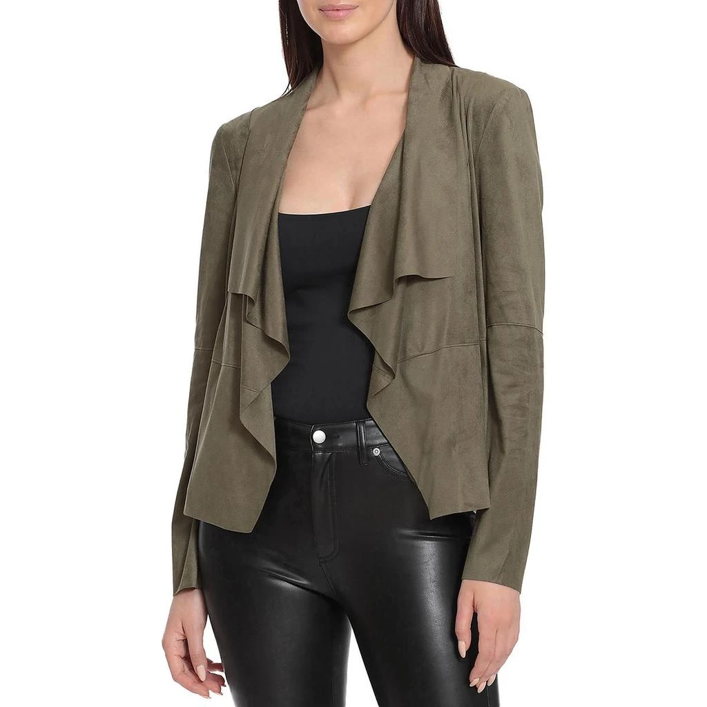 Bagatelle Womens Faux Suede Drape Jacket 6