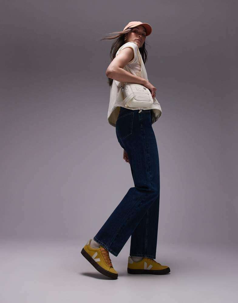 Veja VEJA Campo bold suede trainer in yellow