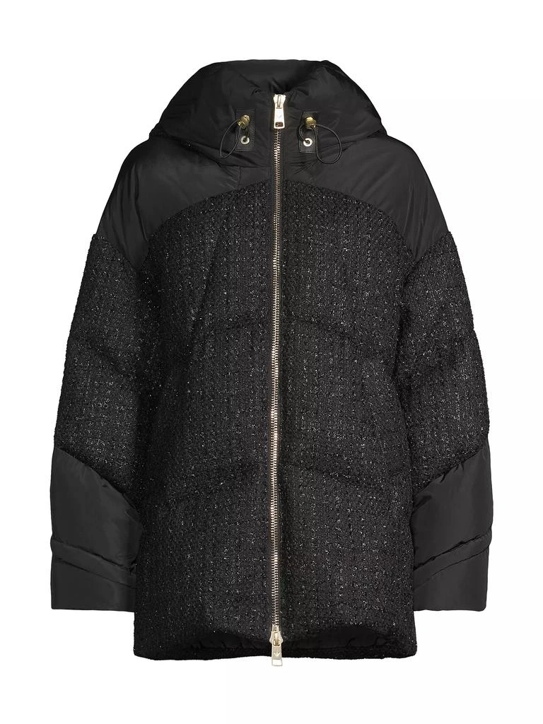 Nicole Benisti Matilde Tweed Down Puffer Jacket 1