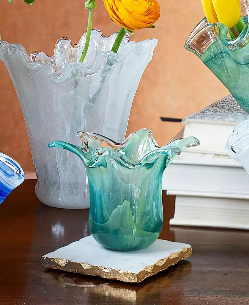 VIETRI Onda Glass Petite Vase 2