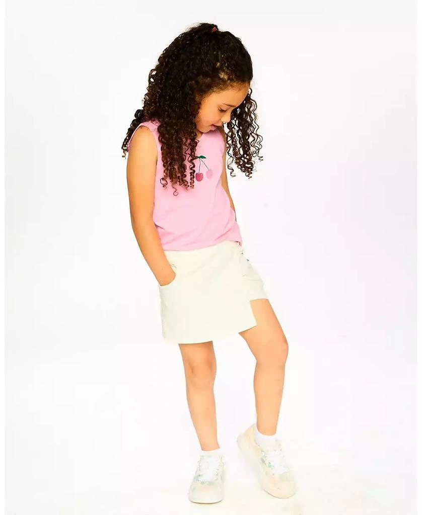 Deux par Deux Toddler Girls Stretch Twill Skort White - Toddler|Child 2