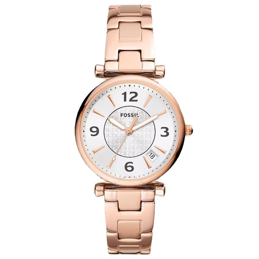 Fossil Carlie Quartz Silver Dial Ladies Watch ES5158 1