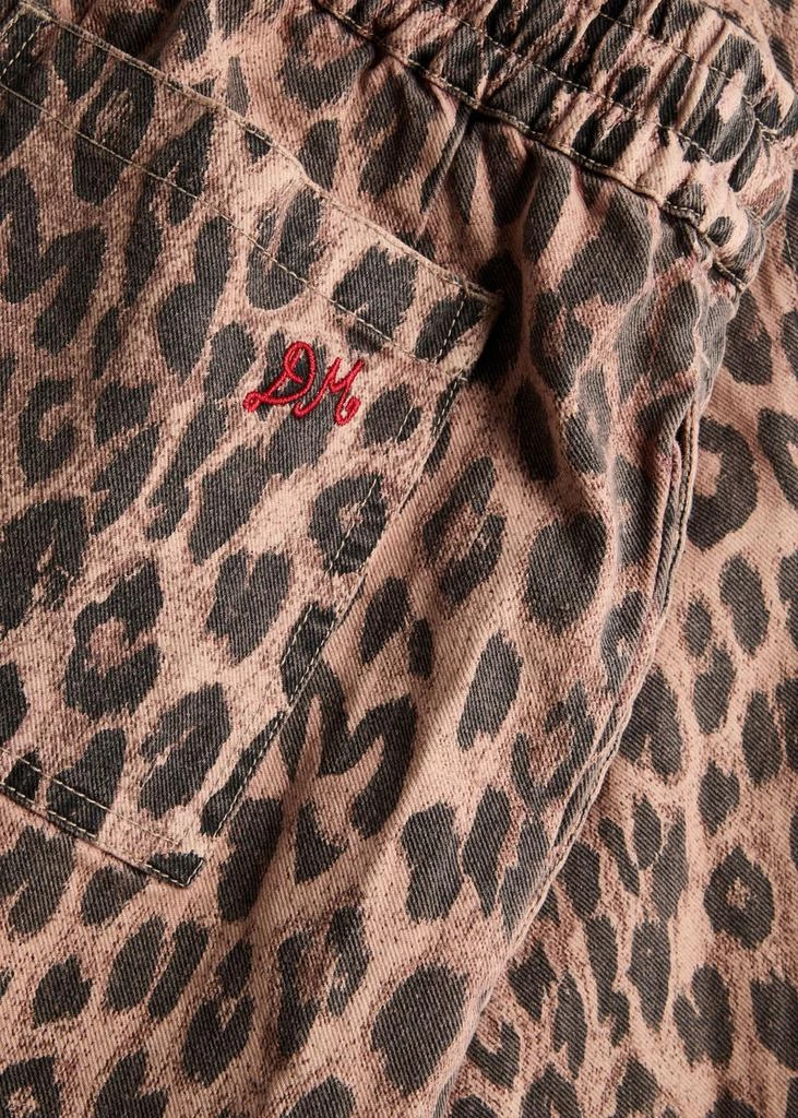 DAMSON MADDER Rafe leopard-print wide-leg jeans 5
